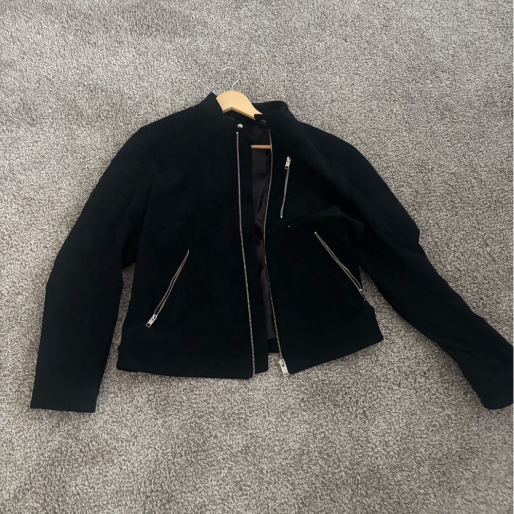 H&M Black Jacket with Silver Accents